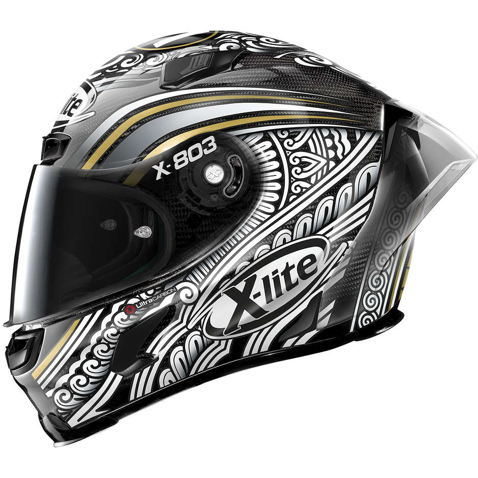 Full Carbon Motorcycle Helmet X-Lite X-803 RS UC CANET TEST 061