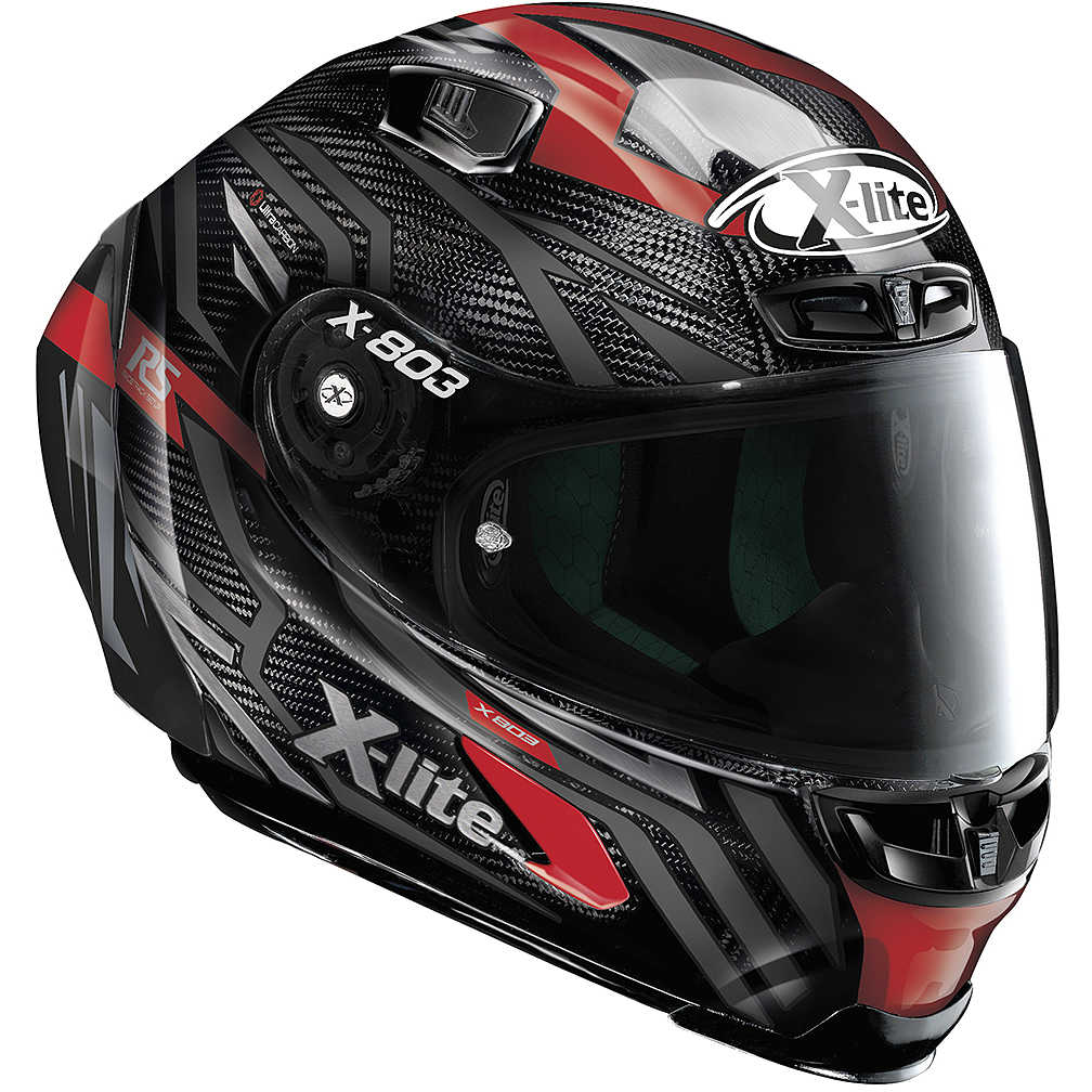 Full Carbon Motorcycle Helmet X Lite X 803 RS UC DECEPTION 076 Red For full-carbon-motorcycle-helmet-x-lite-x-803-rs-uc-deception-076-red-for