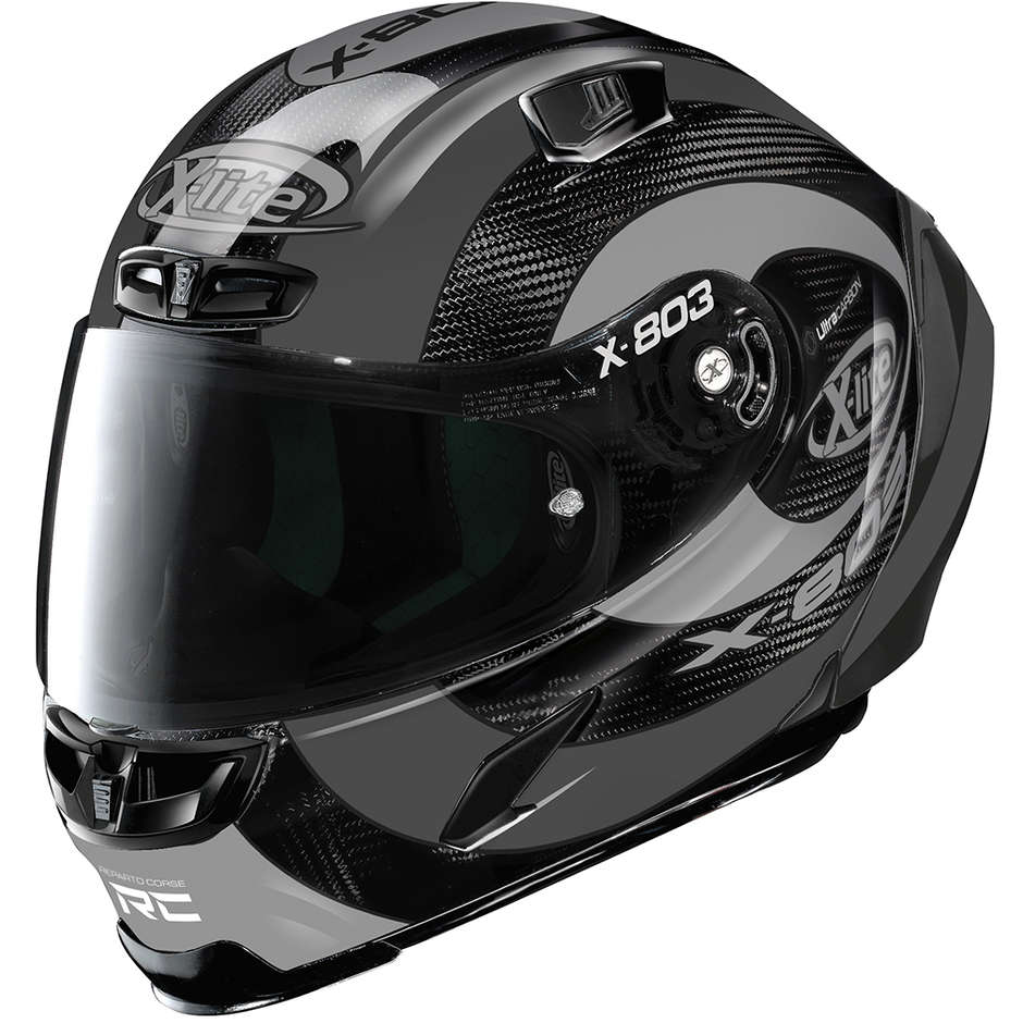 Full Carbon Motorcycle Helmet X-Lite X-803 RS UC HATTRICK 071 Gray