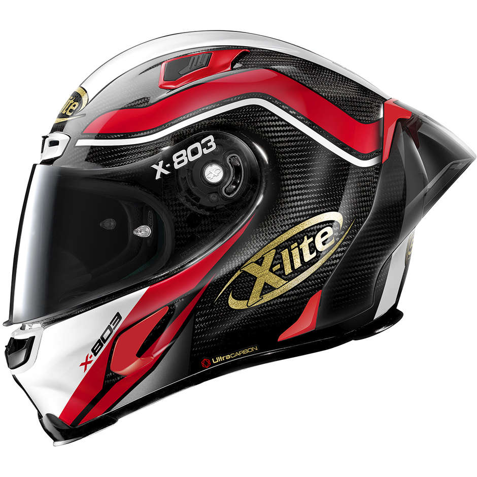 Full Carbon Motorcycle Helmet X-Lite X-803 RS Ultra Carbon 50TH Anniversary 062