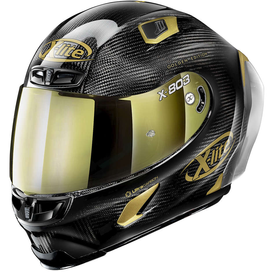 Full Carbon Motorcycle Helmet X-Lite X-803 RS Ultra Carbon GOLDEN EDITION 033 Gold