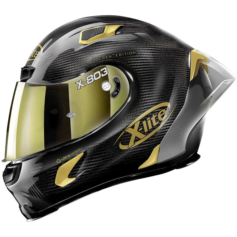 Full Carbon Motorcycle Helmet X-Lite X-803 RS Ultra Carbon GOLDEN EDITION 033 Gold