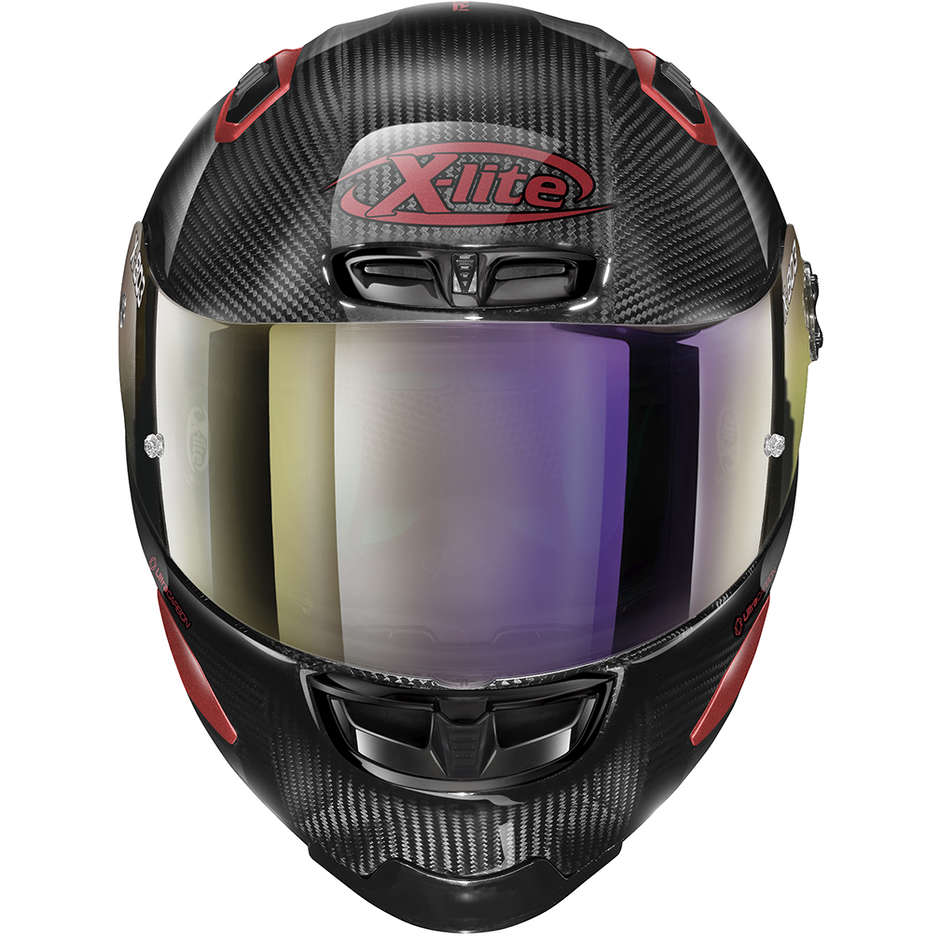 Full Carbon Motorcycle Helmet X-Lite X-803 RS Ultra Carbon IRIDIUM Edition 063