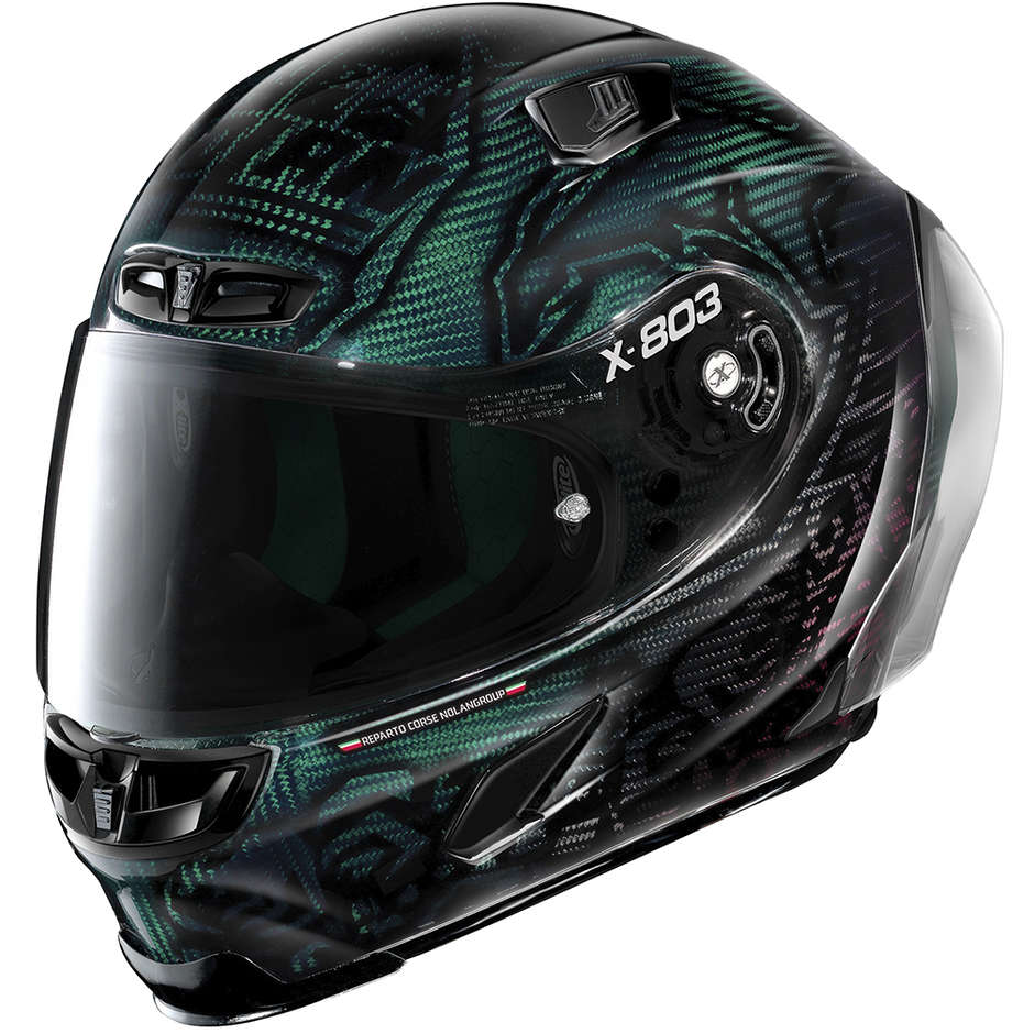 Full Carbon Motorcycle Helmet X-Lite X-803 RS Ultra Carbon REPLICA 025 C. Stoner SuperHero