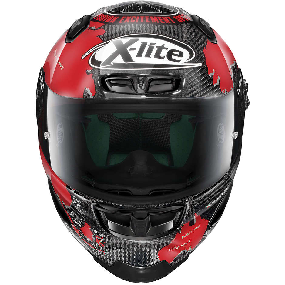 Full Carbon Motorcycle Helmet X-Lite X-803 RS Ultra Carbon REPLICA 026 C. Checa