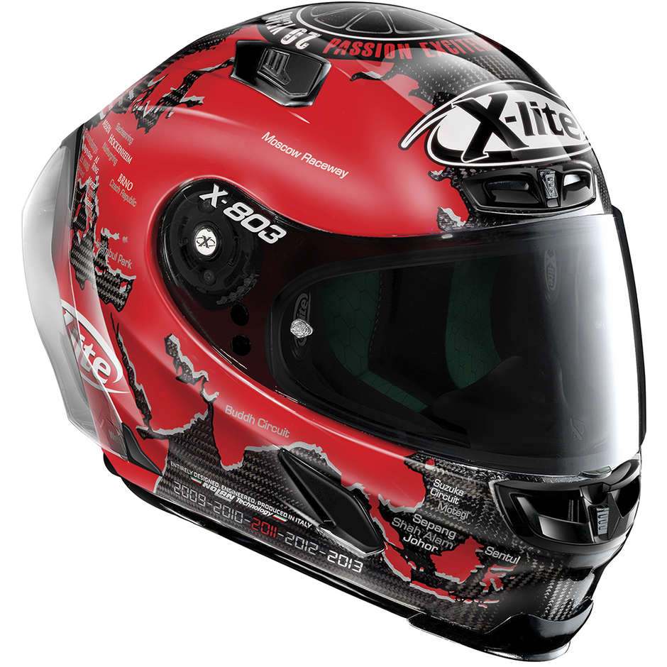 Full Carbon Motorcycle Helmet X-Lite X-803 RS Ultra Carbon REPLICA 026 C. Checa