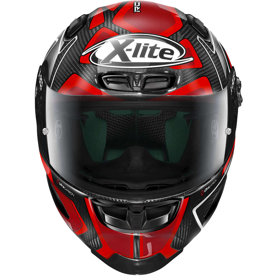 Full Carbon Motorcycle Helmet X-Lite X-803 RS Ultra Carbon REPLICA 027 D. Petrucci