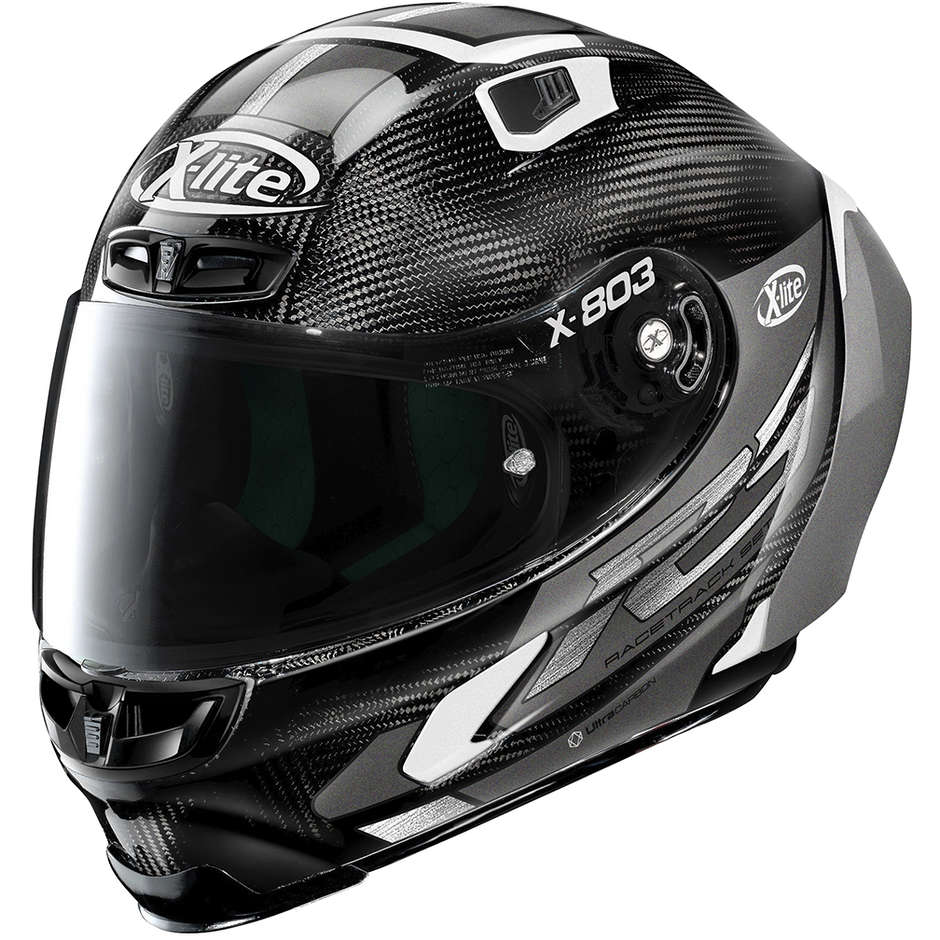 Full Carbon Motorcycle Helmet X-Lite X-803 RS Ultra Carbon SKYWARP 049 Gray