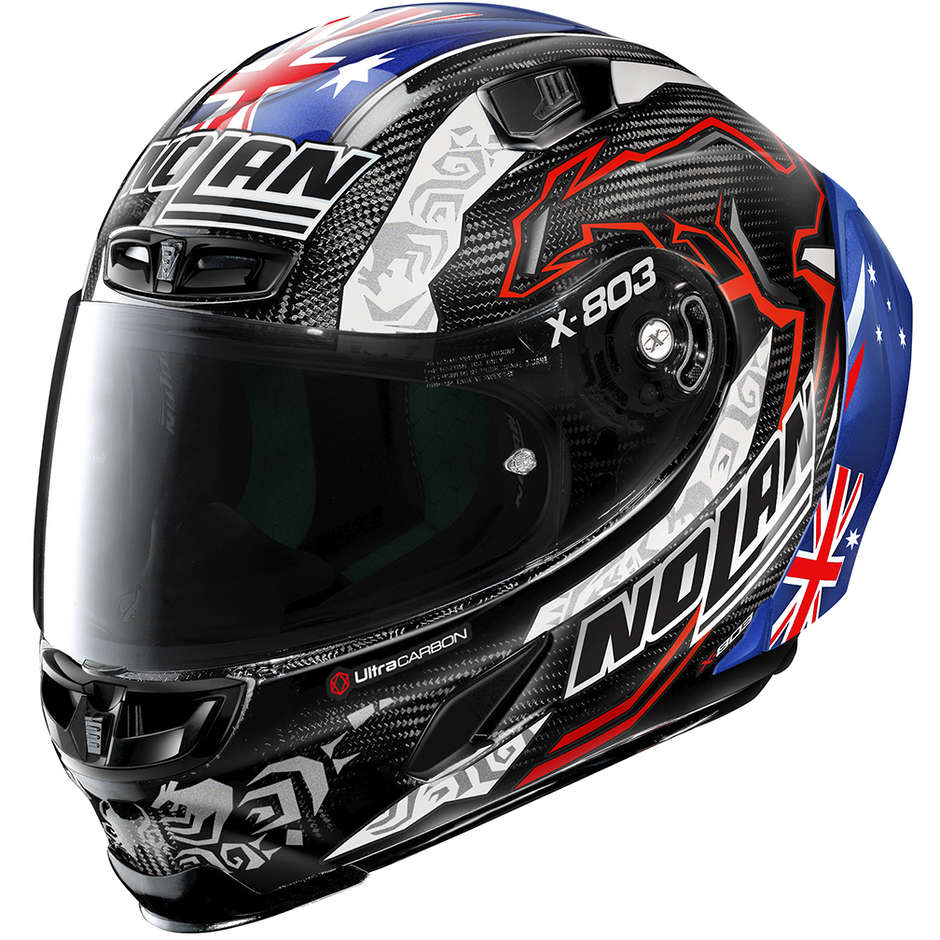 Full Carbon Motorcycle Helmet X-Lite X-803 RS Ultra Carbon STONER 10th Anniversary 064