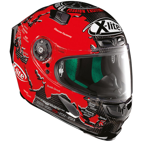 Full Carbon Motorcycle Helmet X-Lite X-803 Ultra Carbon Replica 019 C. Checa