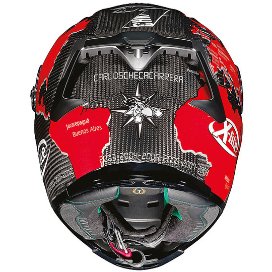 Full Carbon Motorcycle Helmet X-Lite X-803 Ultra Carbon Replica 019 C. Checa