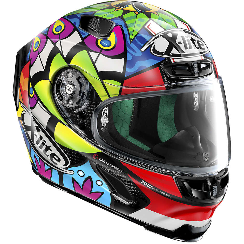 Full Carbon Motorcycle Helmet X-Lite X-803 Ultra Carbon REPLICA 074 C. Davies