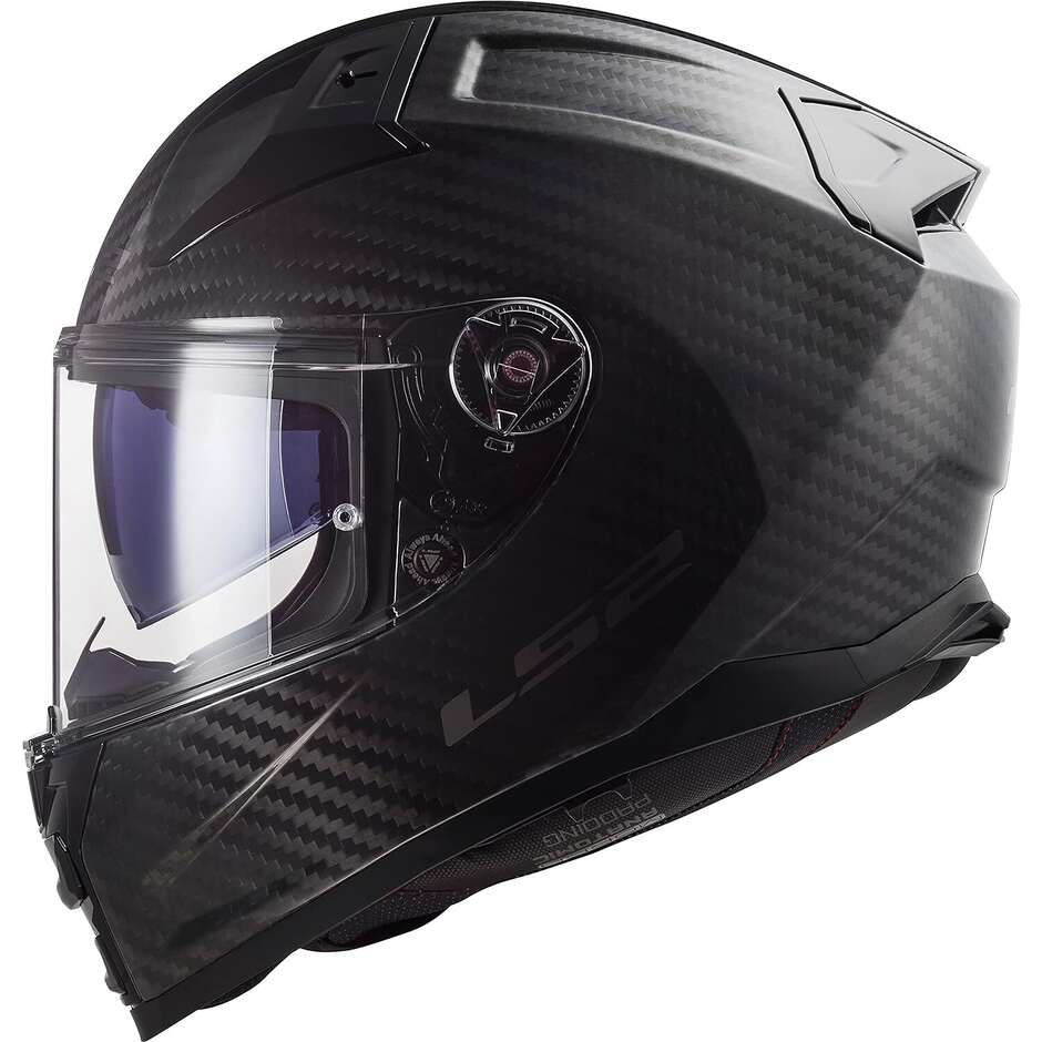 Full Face Carbon Motorcycle Helmet Ls2 FF811 VECTOR II C CARBON Glossy