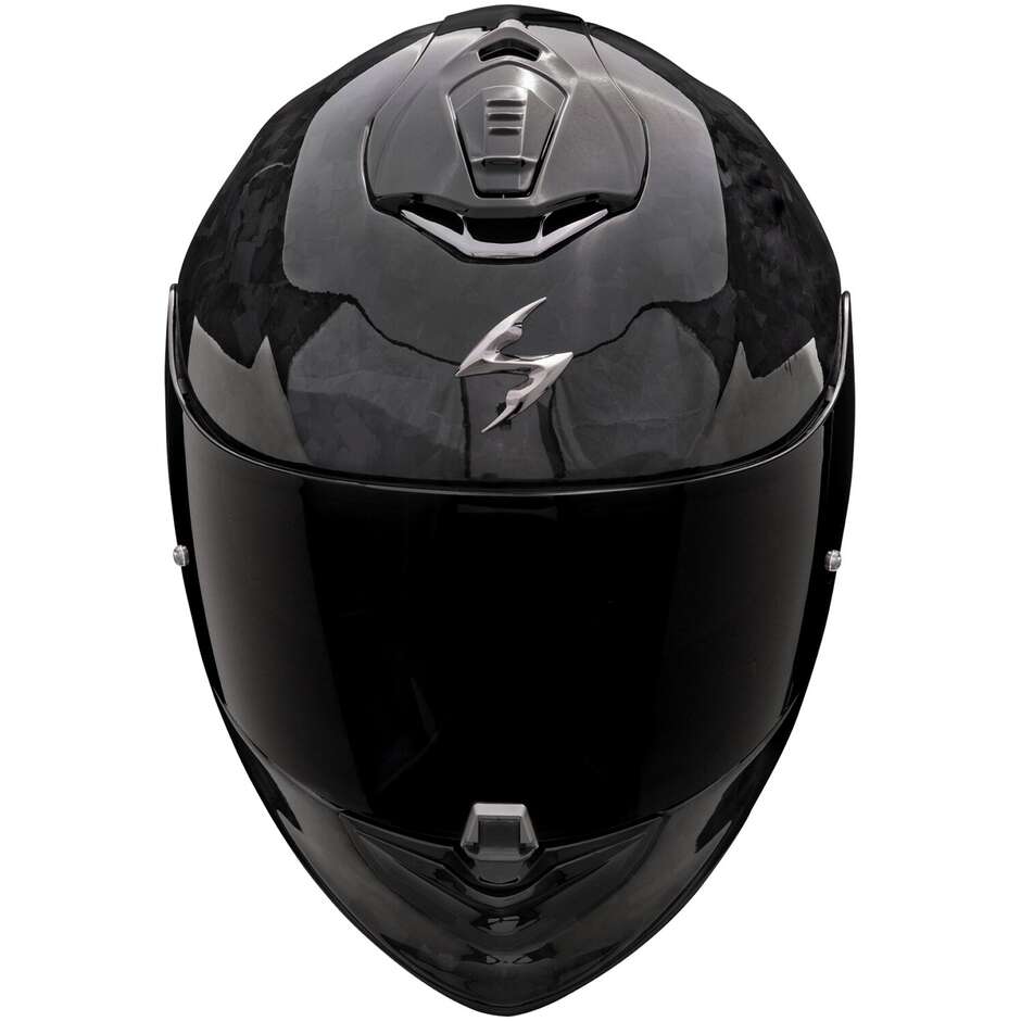 Full Face Carbon Motorcycle Helmet Scorpion EXO-1400 EVO 2 CARBON AIR ONYX Black
