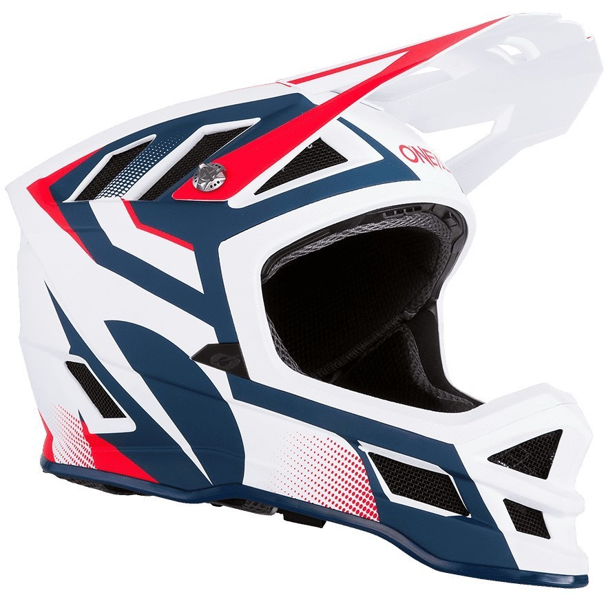 Full Face Helm Fahrrad Mtb eBike Oneal Blade Oxyd Blue Red