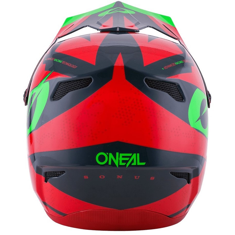 Full Face Helm Fahrrad Mtb eBike Oneal Sonus Deft Rot Grün