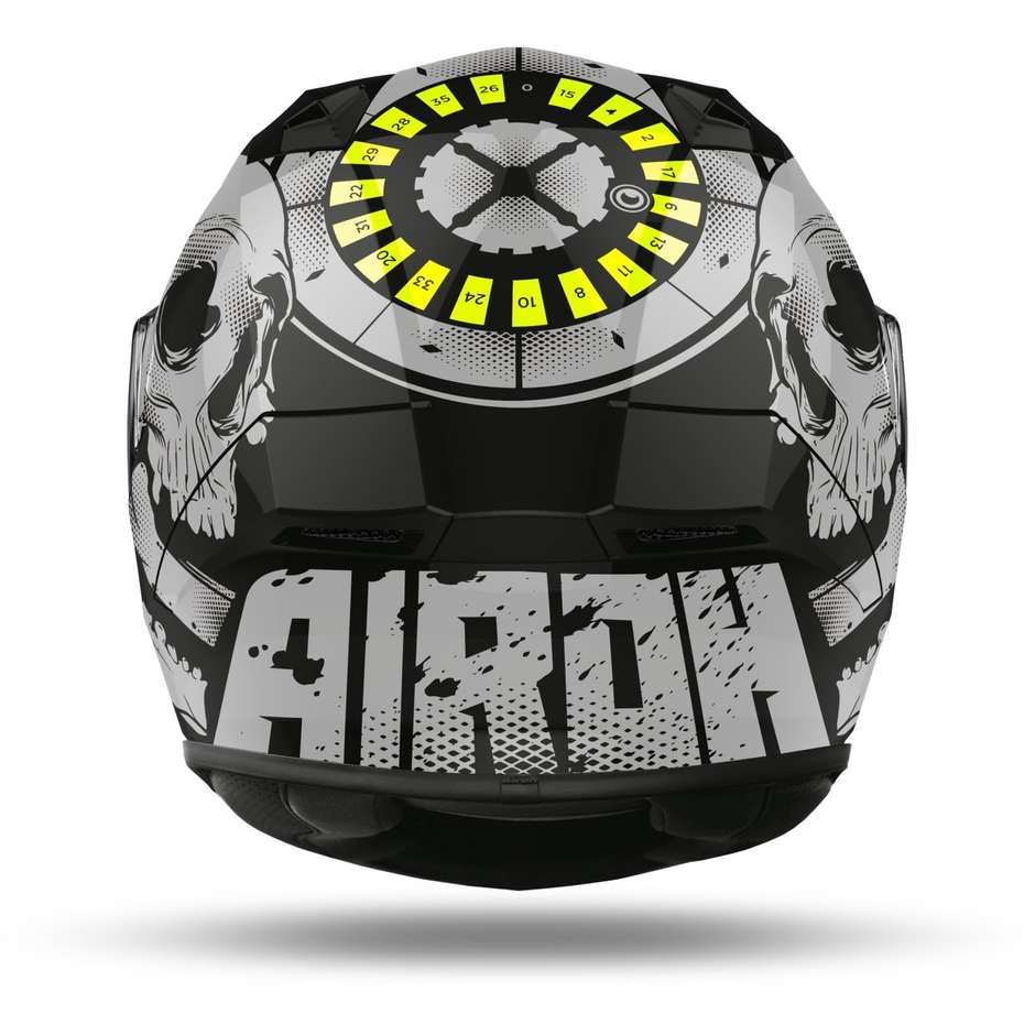 Full Face Helmet Airoh VALOR Akuna Yellow Fluo Polished