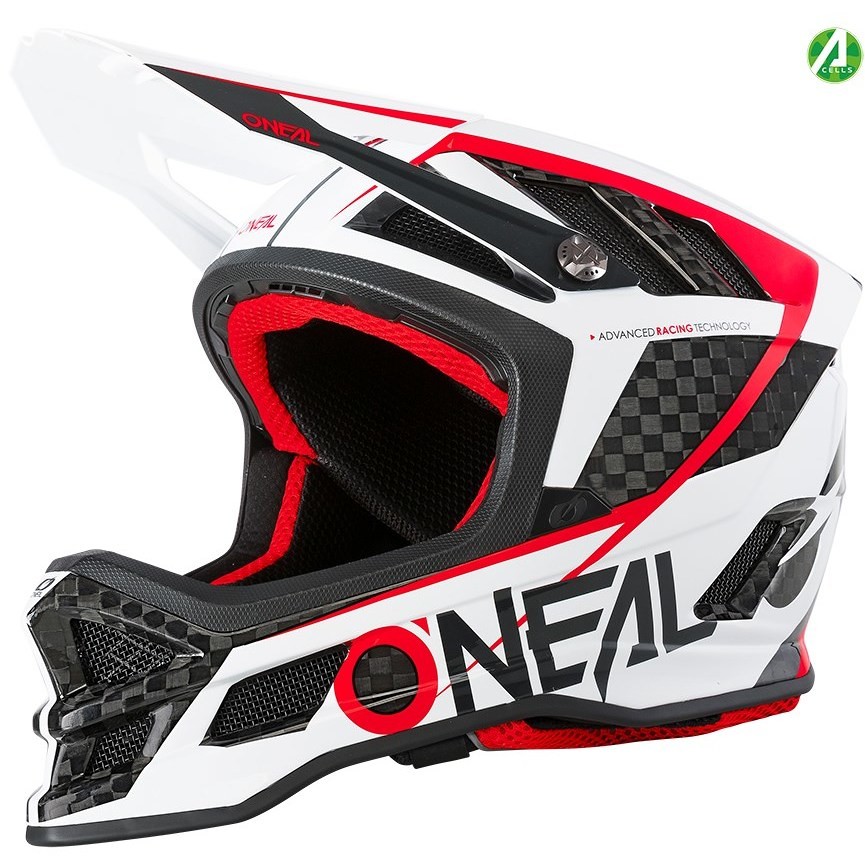 Full Face Helmet Bike Mtb eBike Oneal Blade Carbon Ipx White Black Red