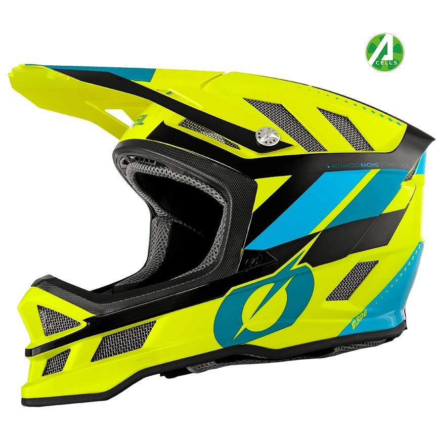 Full Face Helmet Bike Mtb eBike Oneal Blade Ipx Synapse Yellow Black