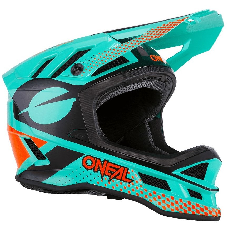 Full Face Helmet Bike Mtb eBike Oneal Blade Polycarbonate Ace Black Mint