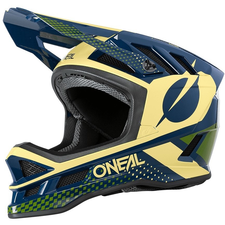 Full Face Helmet Bike Mtb eBike Oneal Blade Polycarbonate Ace blue Green