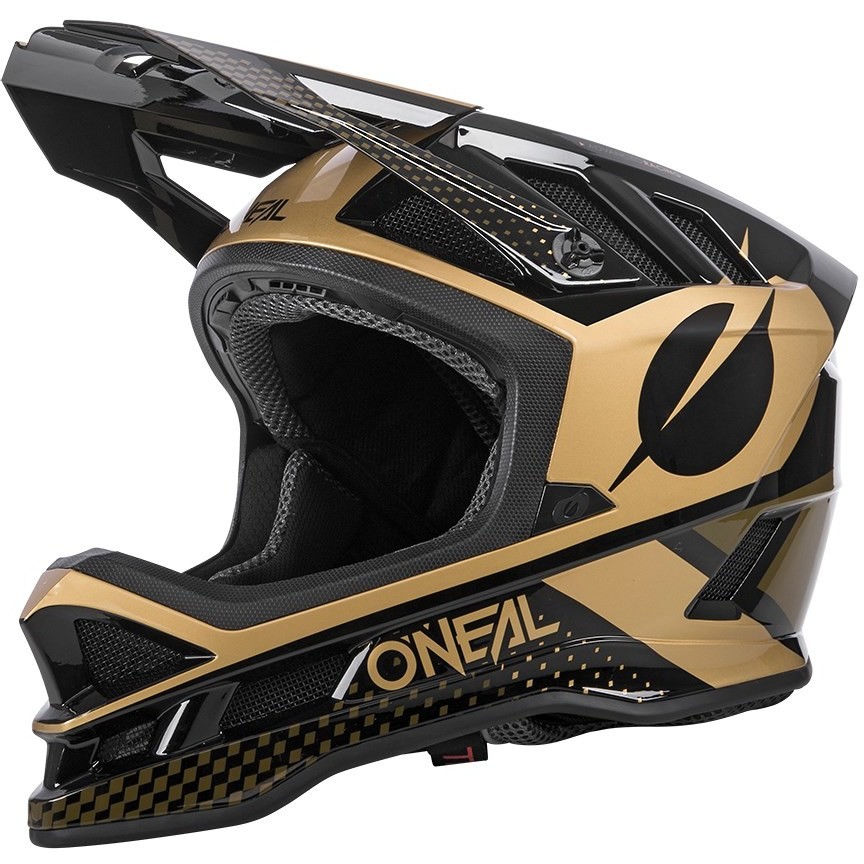 Full Face Helmet Bike Mtb eBike Oneal Blade V.22 Polyacrylite Ace Black gold