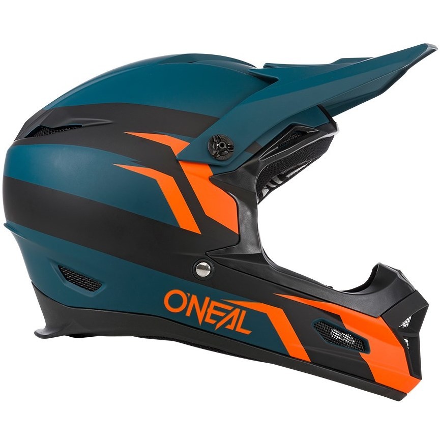 Full Face Helmet Bike Mtb eBike Oneal Fury Stage Orange Petroleum