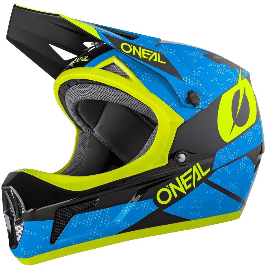 Full Face Helmet Bike Mtb eBike Oneal Sonus Deft Blue Yellow
