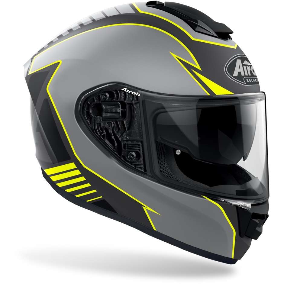Full Face Helmet Double Visor Airoh Motorcycle ST 501 TYPE Matt Yellow
