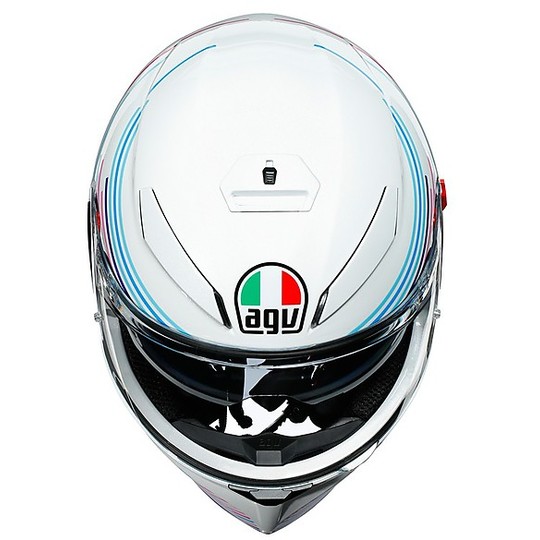 Full Face Helmet Double Visor Moto Agv K3 SV Multi SAKURA White Pearl Purple