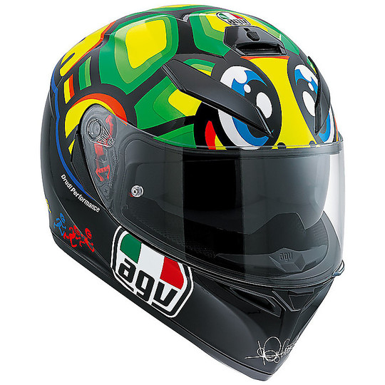 Full Face Helmet Double Visor Moto Agv K3 SV Top TARTARUGA