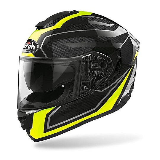 Full Face Helmet Double Visor Moto Airoh ST 501 PRIME Bright Fluo Yellow