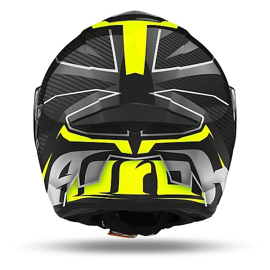 Full Face Helmet Double Visor Moto Airoh ST 501 PRIME Bright Fluo Yellow