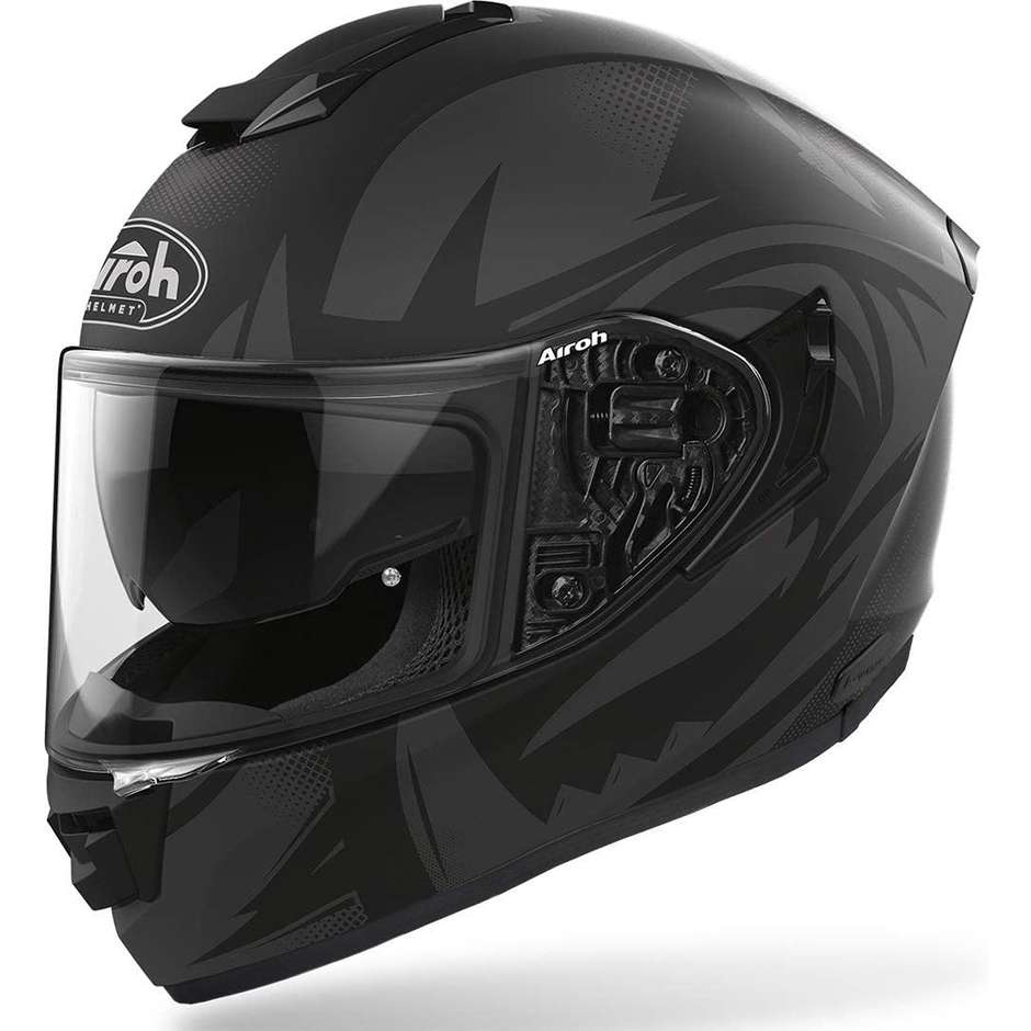 Full Face Helmet Double Visor Motorcycle Airoh ST 501 SPEKTRO Matt Black