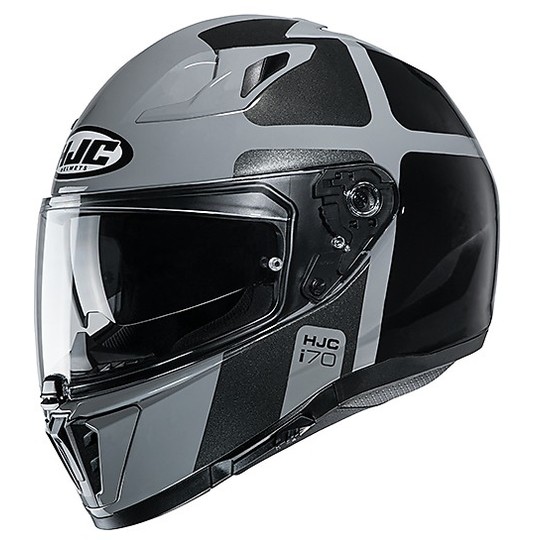 Full Face Helmet Double Visor Motorcycle HJC i70 PRIKA MC5 Gray Black