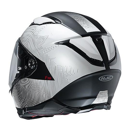 Full Face Helmet Fiber Double Visor Motorcycle HJC F70 SAMOS MC10SF White Black Matt