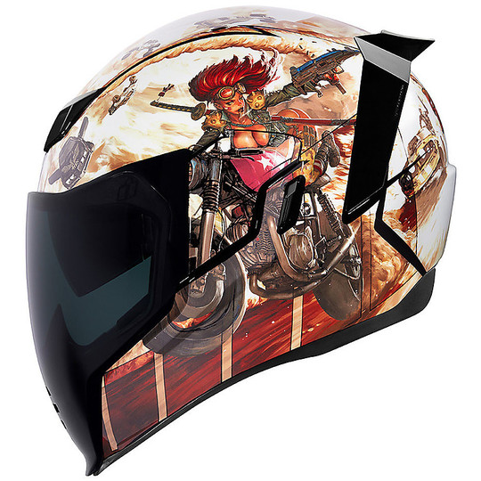 Full Face Helmet Icon AIRFLITE PleasureDome3 Brown