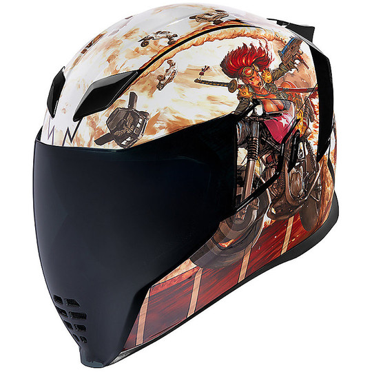 Full Face Helmet Icon AIRFLITE PleasureDome3 Brown
