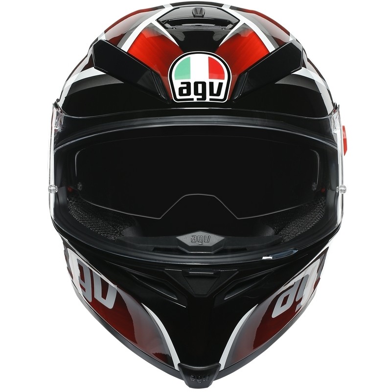 Full Face Helmet in AGV K5 S Multi TEMPEST Motorcycle Fiber Black Red
