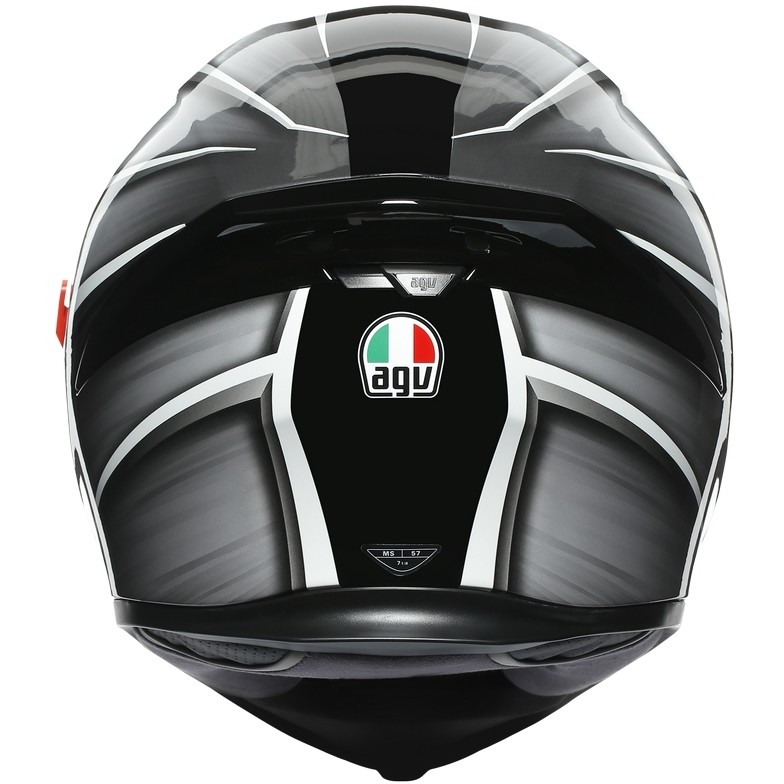 Full Face Helmet in AGV K5 S Multi TEMPEST Motorcycle Fiber Black