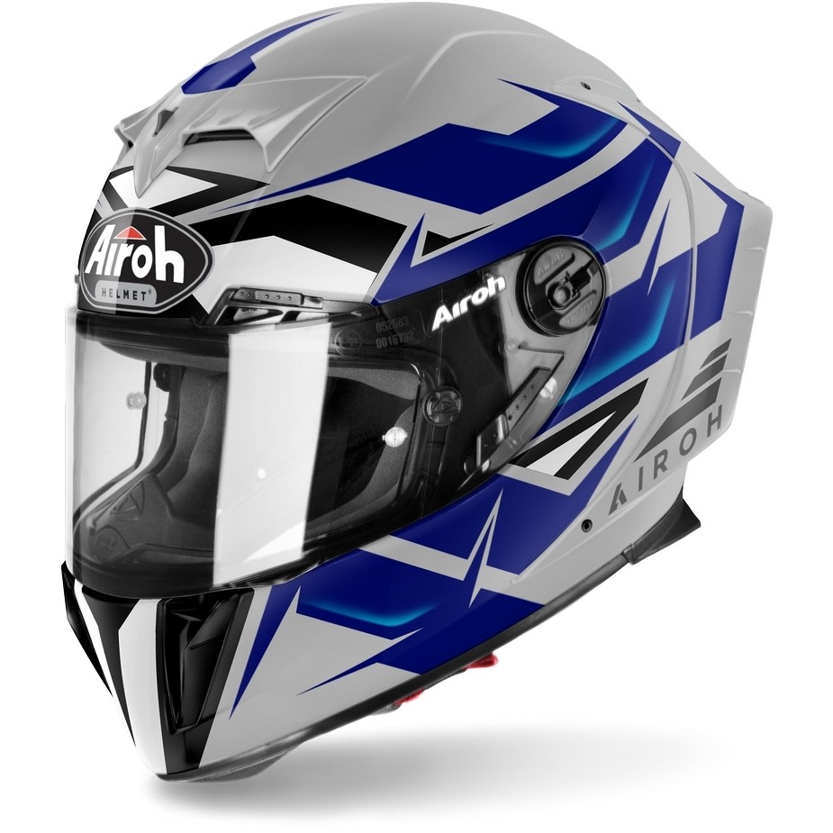 Full Face Helmet in Airoh Motorcycle Fiber GP550 S Wander Glossy Blue