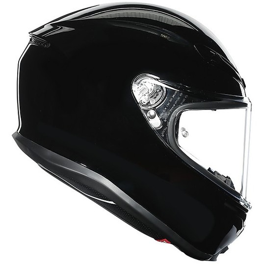 Full Face Helmet in Fiberglass AGV K6 Mono Gloss Black