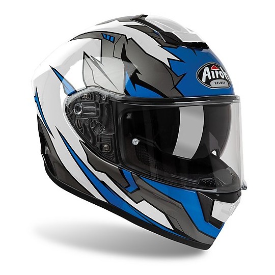 Full Face Helmet Moto Airoh ST 501 BIONIC Blue Shiny Chrome