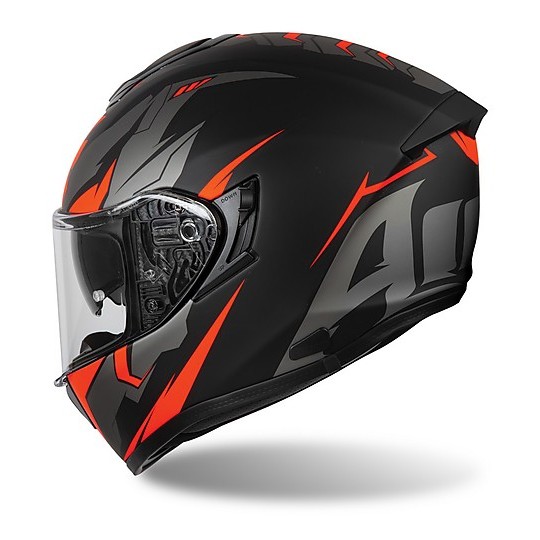Full Face Helmet Moto Airoh ST 501 BIONIC Orange Gloss Chrome