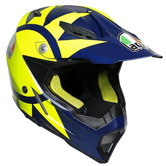 Full Face Helmet Moto Cross Enduro in Fiber AGV AX-8 EVO Multi SOLELUNA 2019