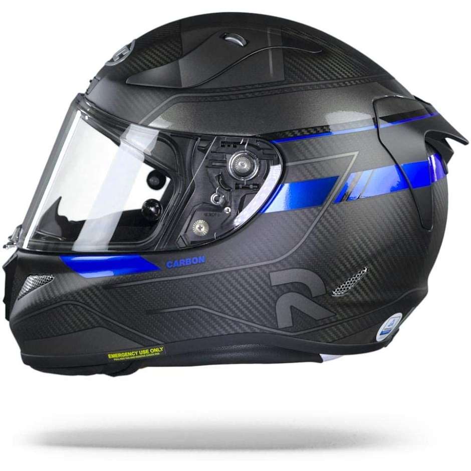 Full Face Helmet Moto HJC Carbon RPHA 11 Carbon NAKRI MC2SF Black Blue