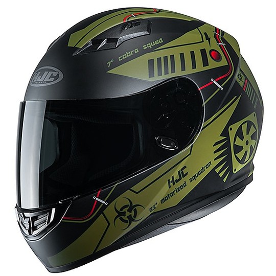 Full Face Helmet Moto HJC CS-15 TAREX MC45SF Military Green Matt Black