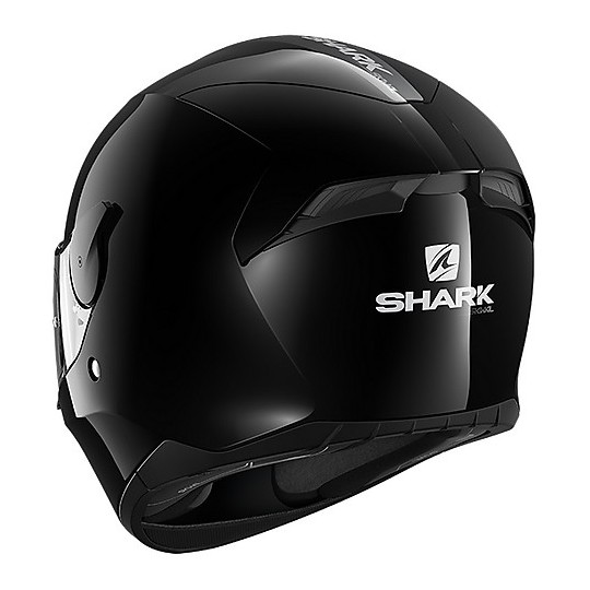 Full Face Helmet Moto Shark D-SKWAL 2 Blank Glossy Black