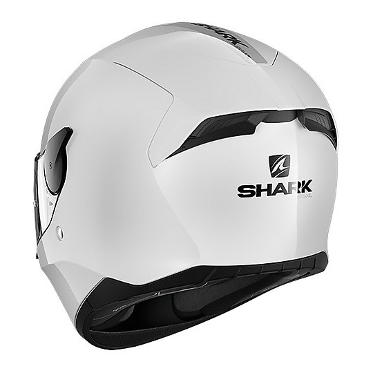 Full Face Helmet Moto Shark D-SKWAL 2 Blank Glossy White