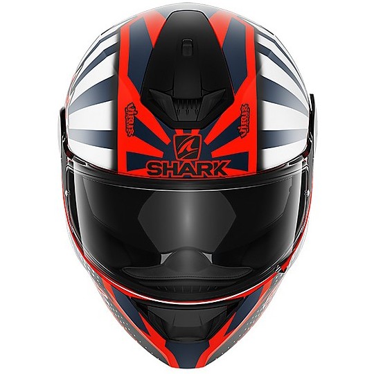 Full Face Helmet Moto Shark D-SKWAL 2 Replica Zarco Mat Orange White Matt